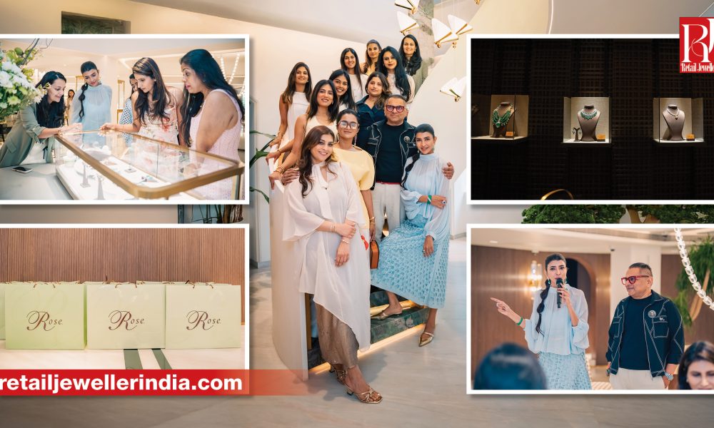 Biren Vaidya and Lakshmi Manchu at House of Rose's exclusive Hyderabad soirée for luxury jewellery clients.