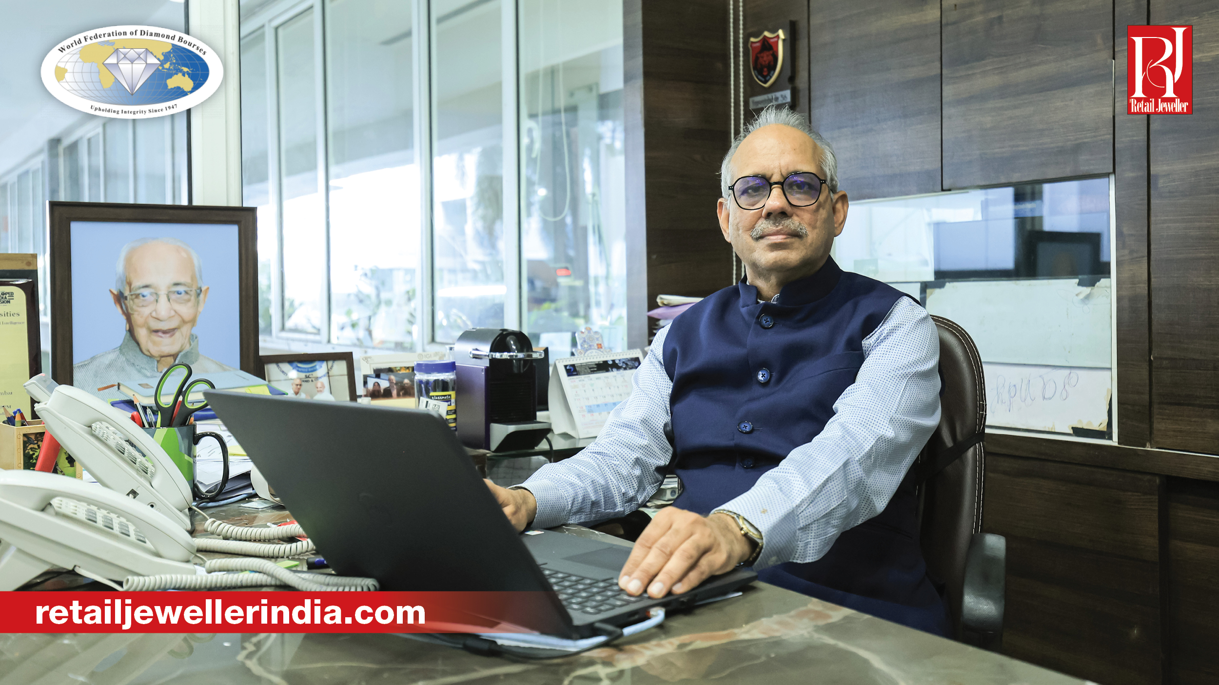 Mehul Shah, Vice President of Bharat Diamond Bourse, elected President of the World Federation of Diamond Bourses.
