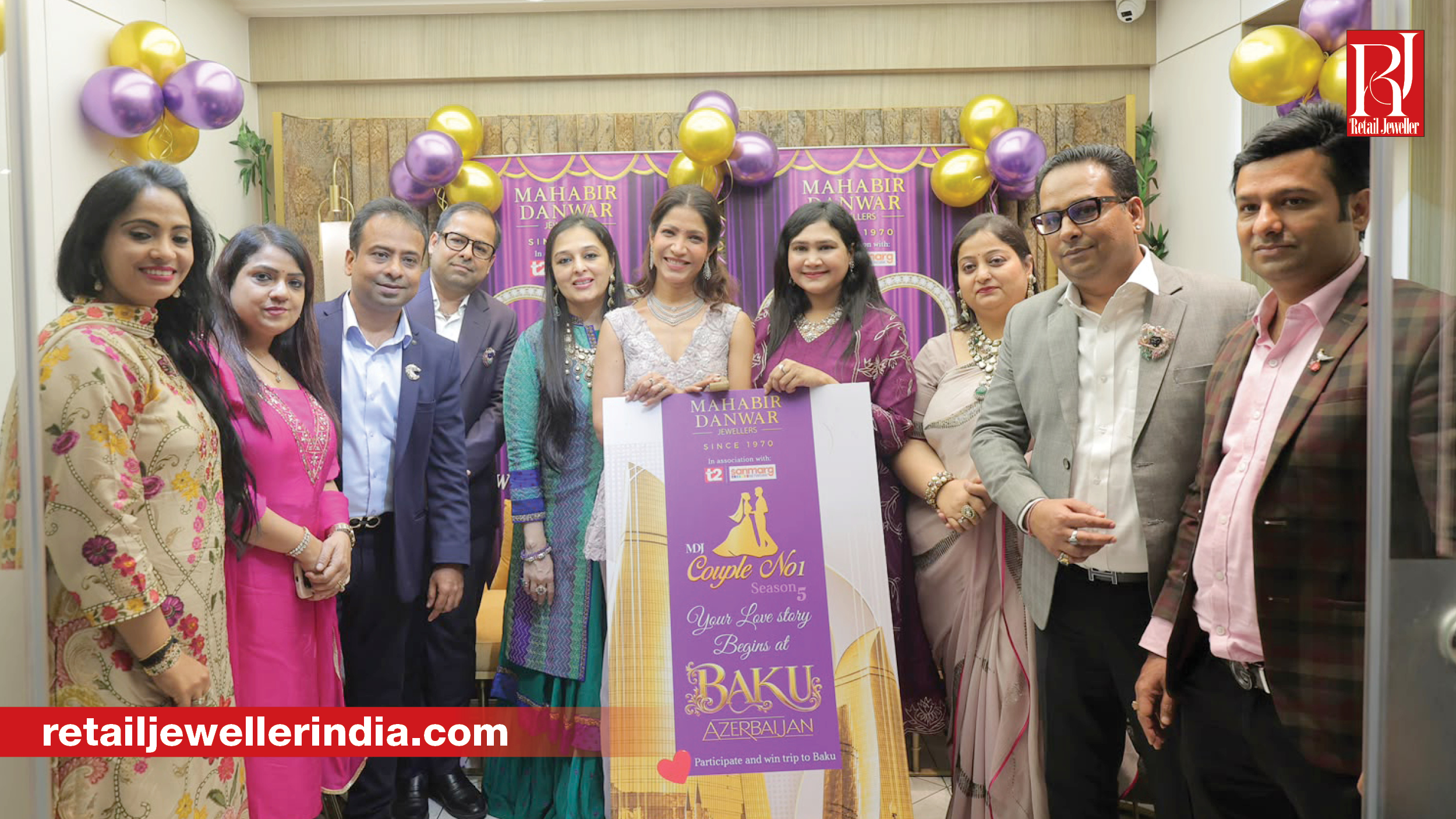 Mahabir Danwar Jewellers launches Couple No. 1 Season 5 at its Park Street showroom in Kolkata.