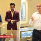 Siddharth Adeshra interacts with employees during Keshavji Chhaganlal Jewellers' Ice Cream pe Charcha series.