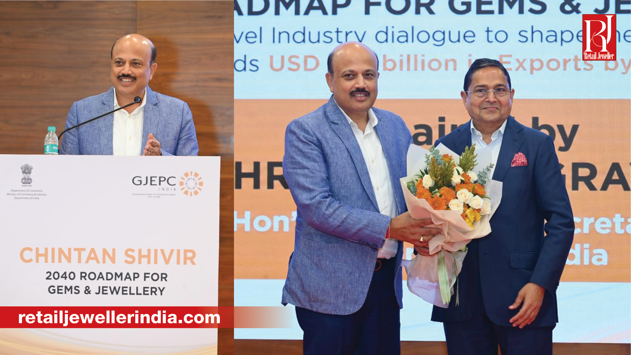 India’s gems and jewellery sector targets $100 billion in exports by 2040 under the Chintan Shivir roadmap.