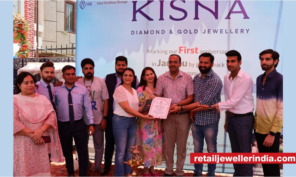 KISNA Diamond and Gold Jewellery conducts blood donation drive to celebrate 1st anniversary of Jammu franchise showroom