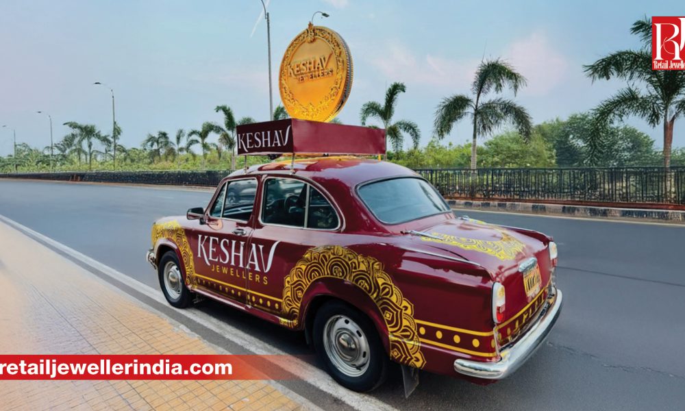 Keshav Jewellers turns vintage Ambassador car into moving billboard on city streets in Odisha