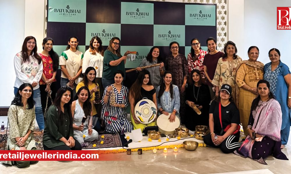 Participants attend a sound healing workshop hosted by Batukbhai Jewellers at its Nagpur store