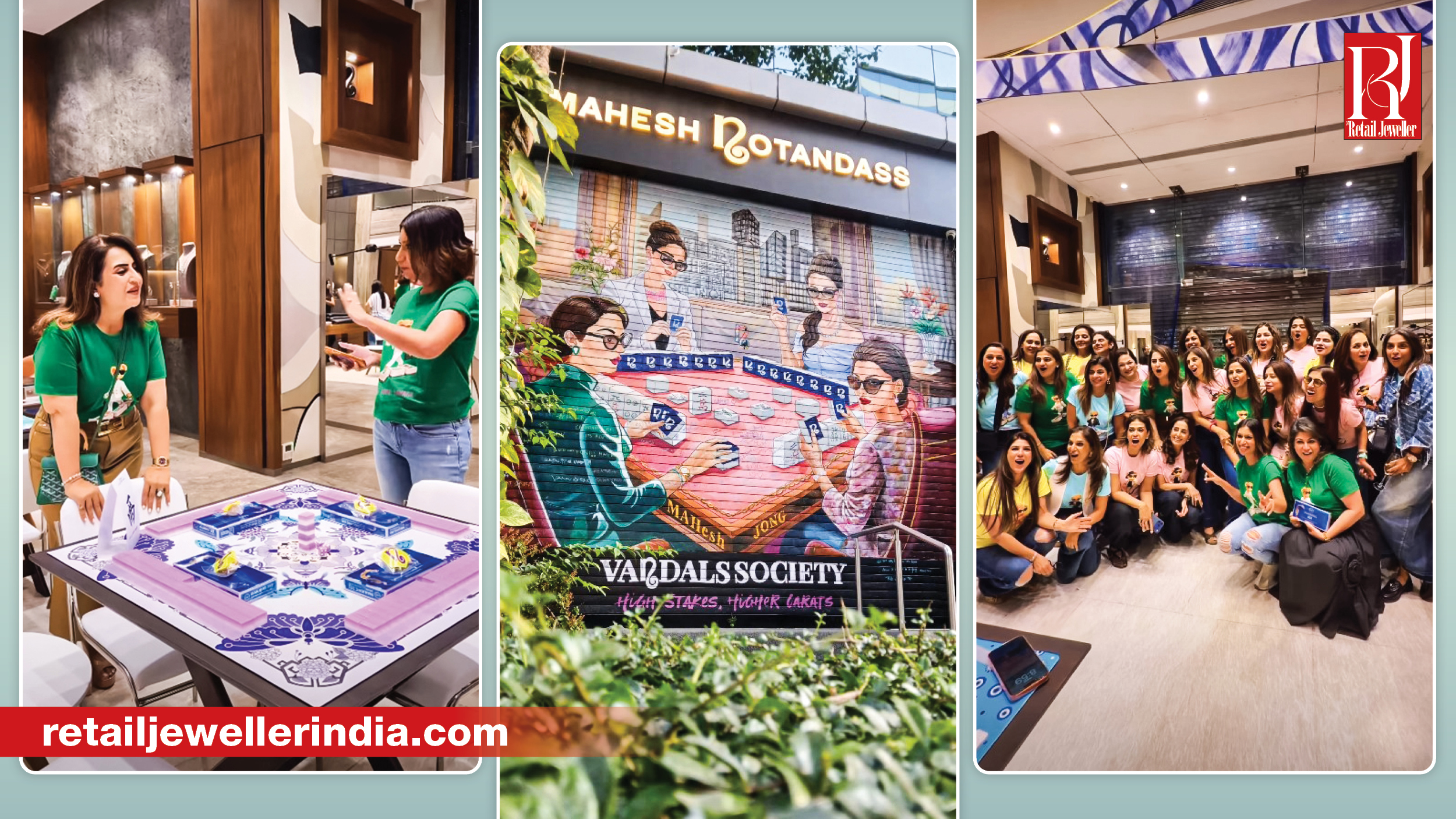 Guests participate in a Mahjong event hosted by Mahesh Notandass at its Bandra showroom