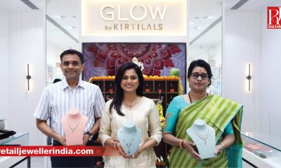 Actor Ramya Pandiyan inaugurates the new Glow by Kirtilals showroom in Adyar, Chennai.