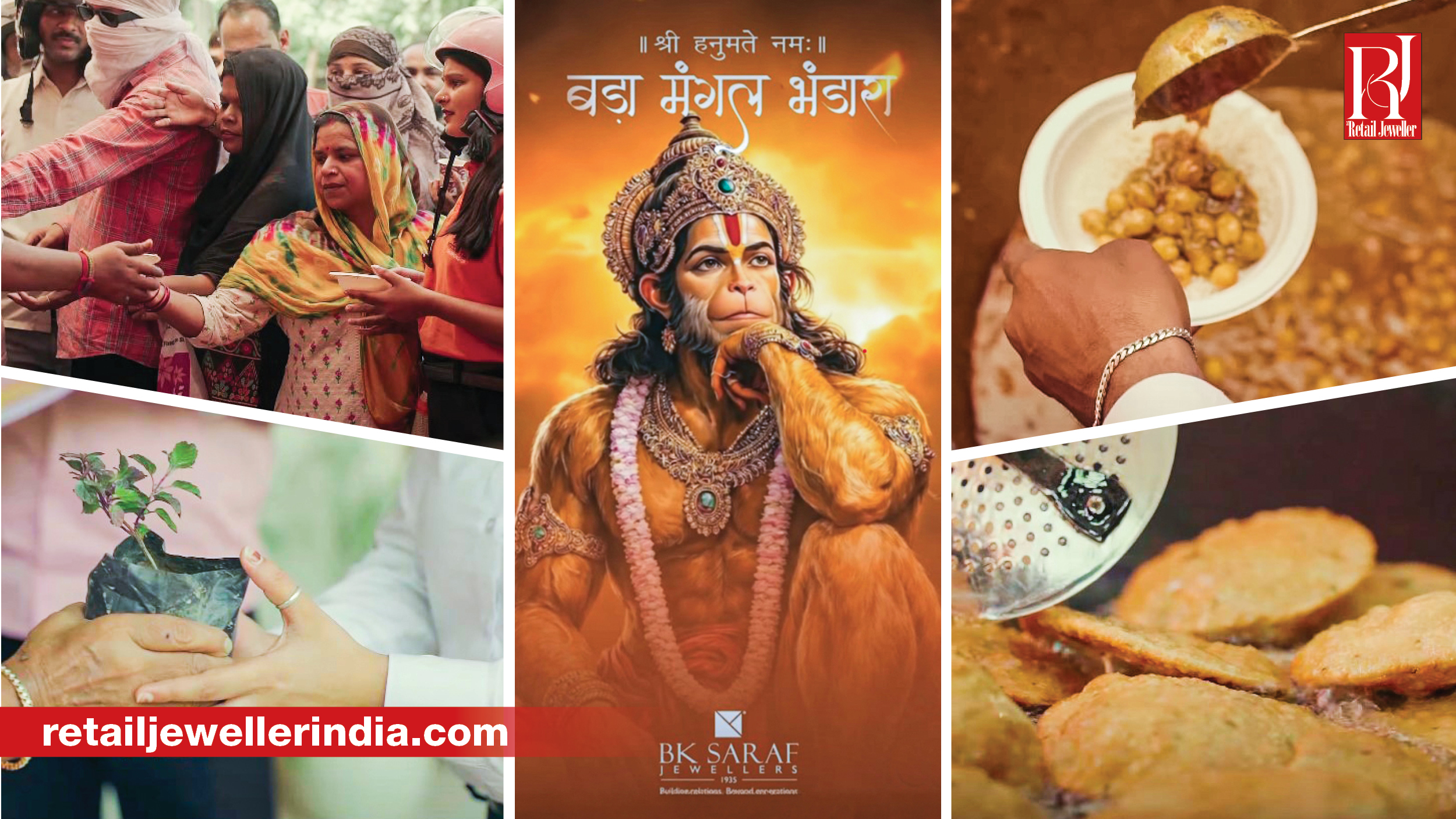 BK Saraf Jewellers recently marked ‘Bada Mangal’ (or Bada Mangalwar) - a highly auspicious festival dedicated to Lord Hanuman, observed on Tuesdays during the Hindu month of Jyeshtha (May-June) - by organizing a Maha Prasad distribution in Lucknow