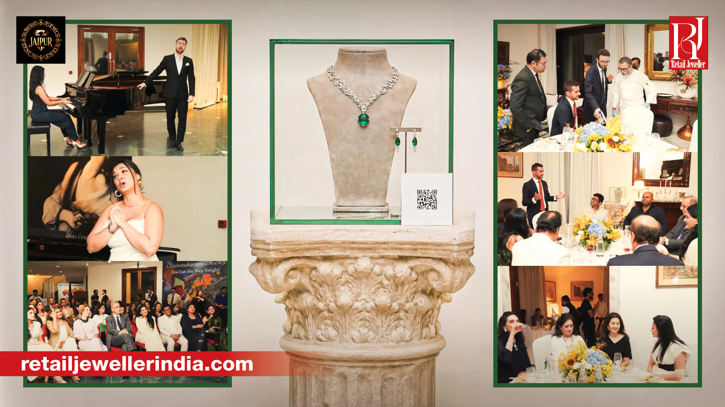 Jaipur Gems showcases high jewellery at the unveiling of Botticelli's Madonna and Child in New Delhi.