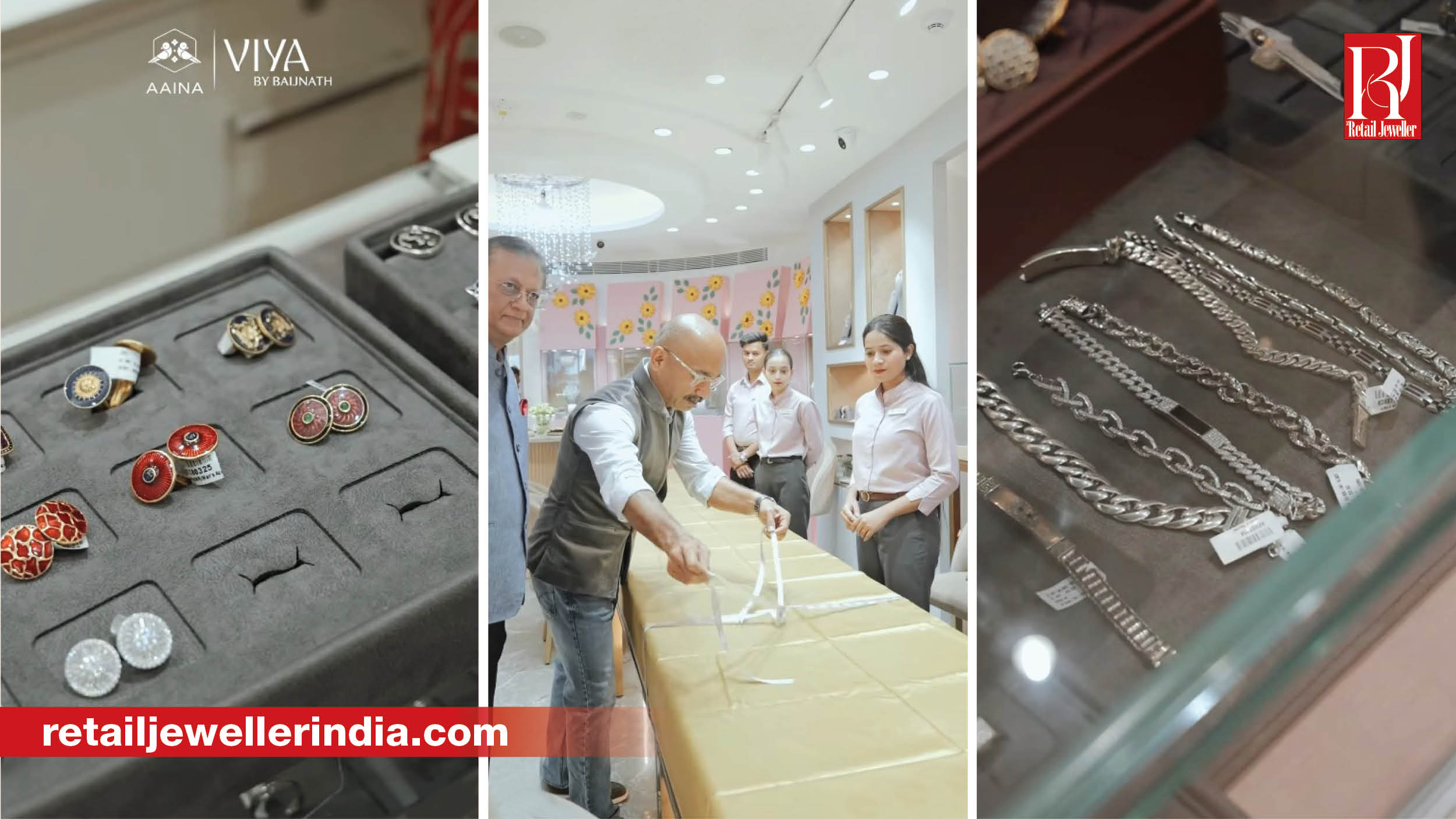 Aaina– the tribal, bridal and contemporary silver jewellery brand by Baijnath Jewellers–has introduced a dedicated men’s silver jewellery shop-in-shop