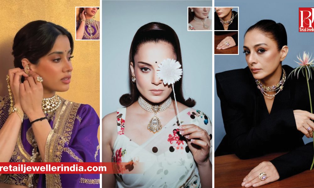 Bollywood celebrities including Tabu and Kangana Ranaut wearing designer jewellery from leading Indian brands