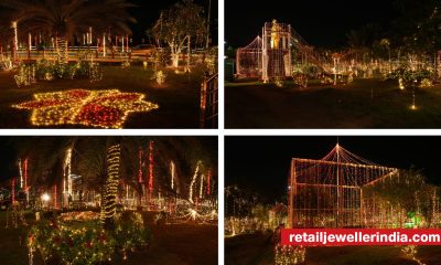 Kirtilal Kalidas Jewellers adds festive sparkle by lighting up gardens in Coimbatore for Diwali