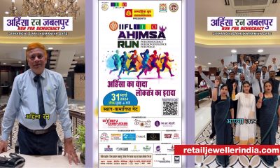 Kothari Jewellers sponsors marathon with democracy as a theme in Jabalpur