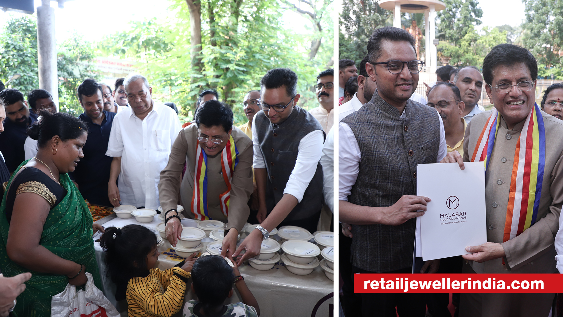 Union Minister Piyush Goyal launches Malabar Group's food distribution initiative at Shatabdi Hospital