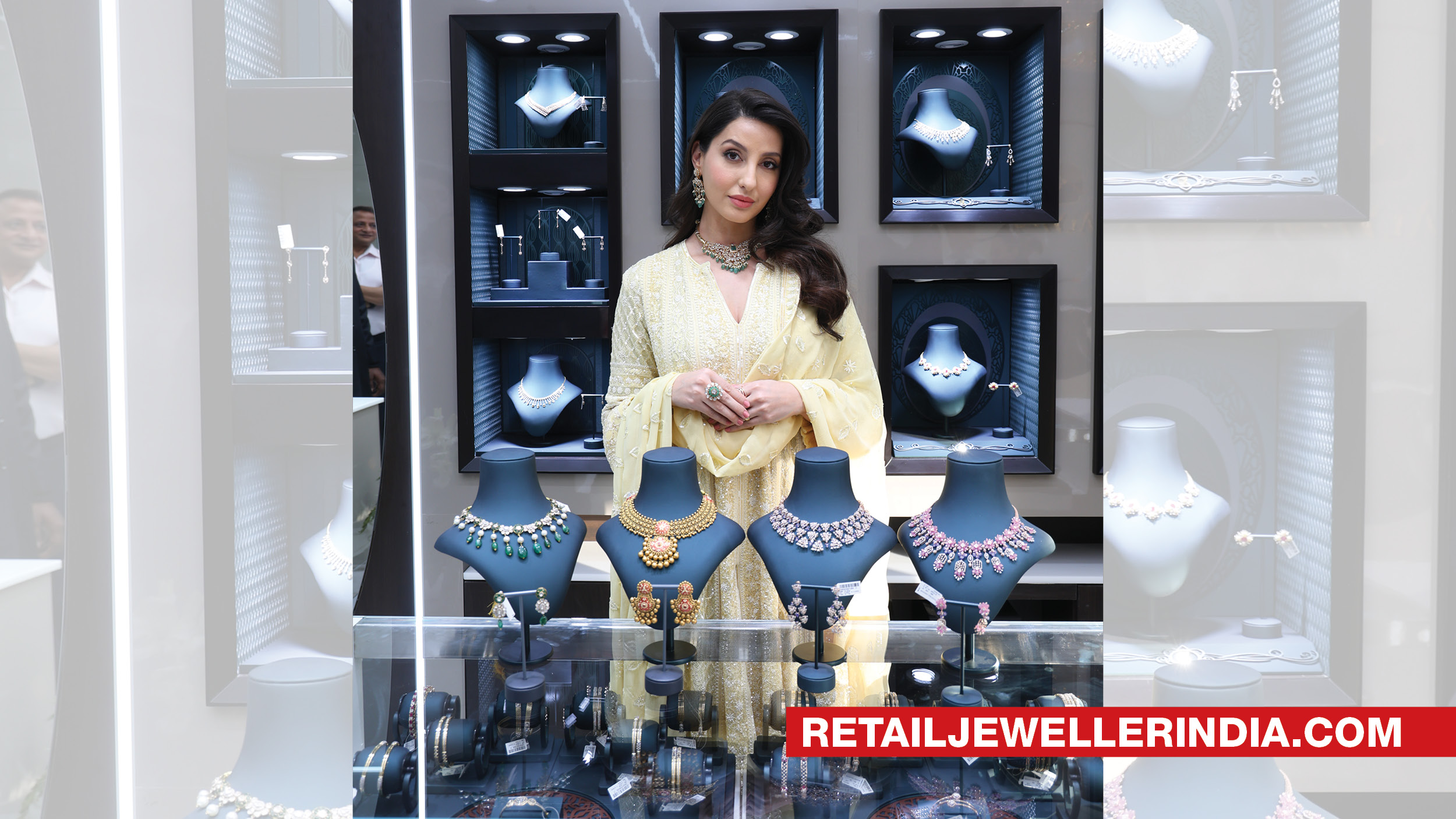 Kalyan Jewellers launches showrooms at Pitampura and Rohini in New Delhi, actor Nora Fatehi inaugurates