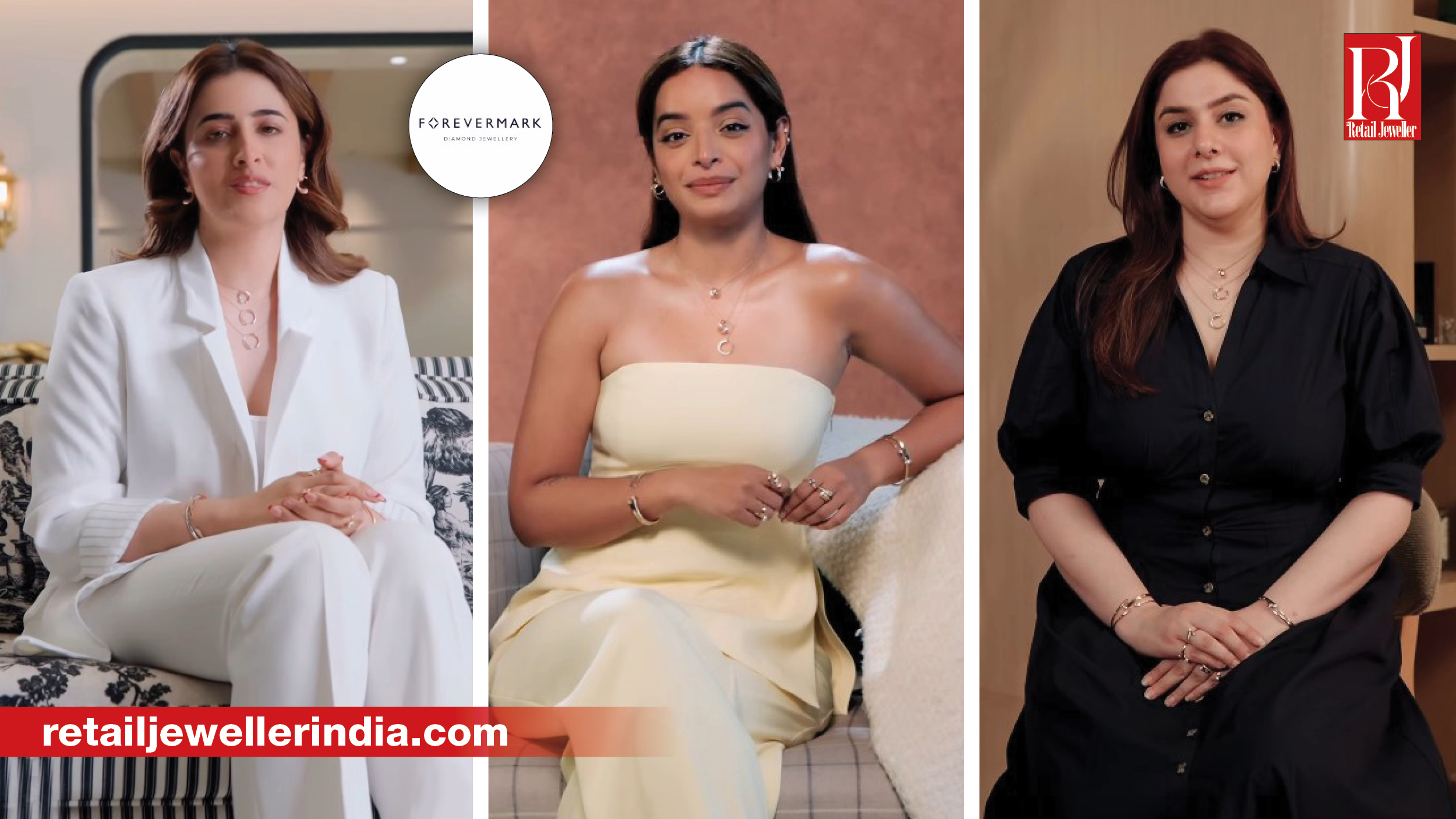 Forevermark has launched a campaign featuring entrepreneur Nupur Sanon, chef Guntas Bhasin and singer Lisa Mishra to introduce its new Avaanti diamond jewellery collection