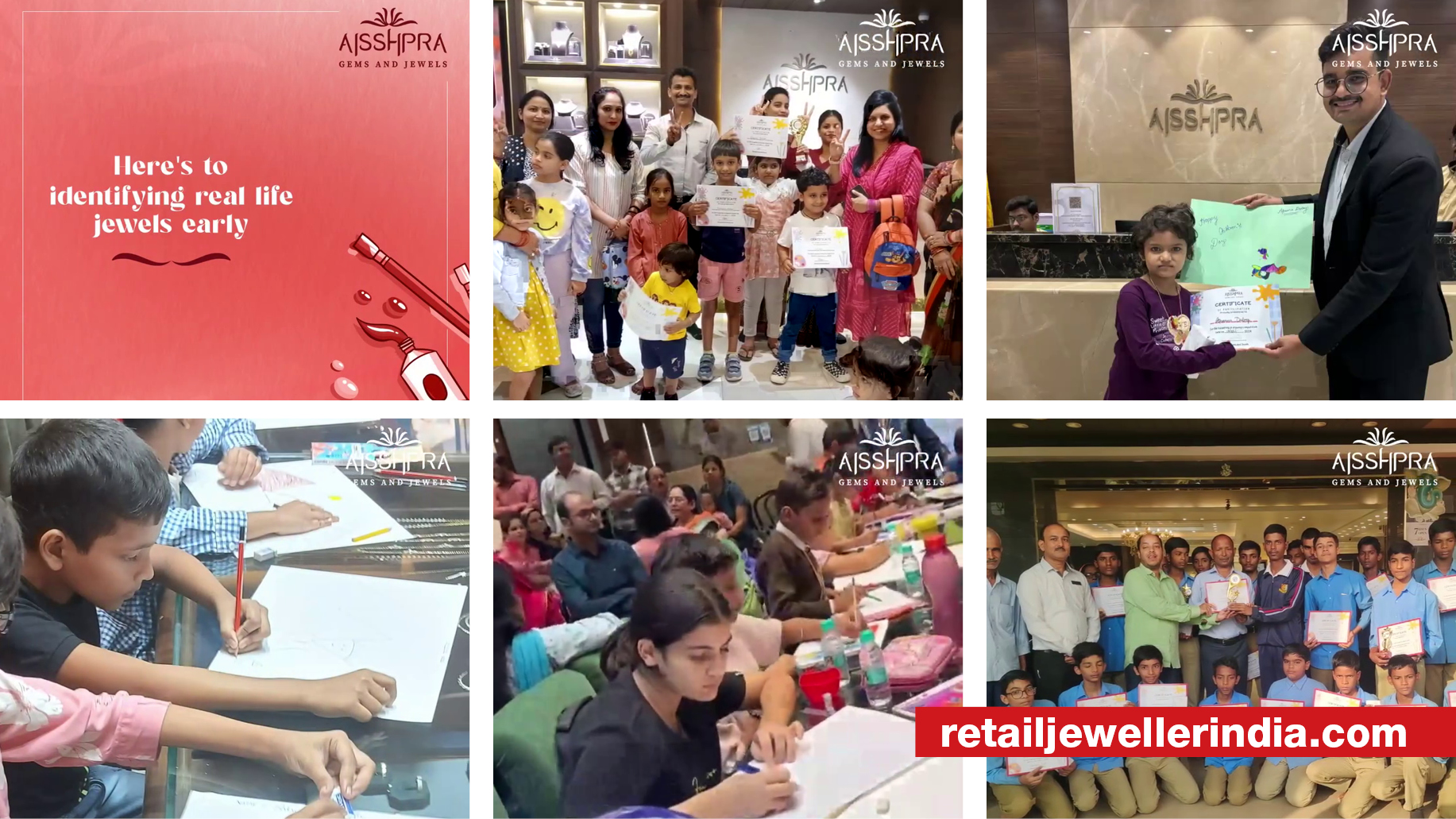 With sit-and-draw competition for kids, Aisshpra Gems and Jewels builds a connect with parents