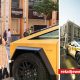 Dubai’s Gold Souk Extension invites shoppers to drive away in a 24k gold-plated Tesla Cybertruck