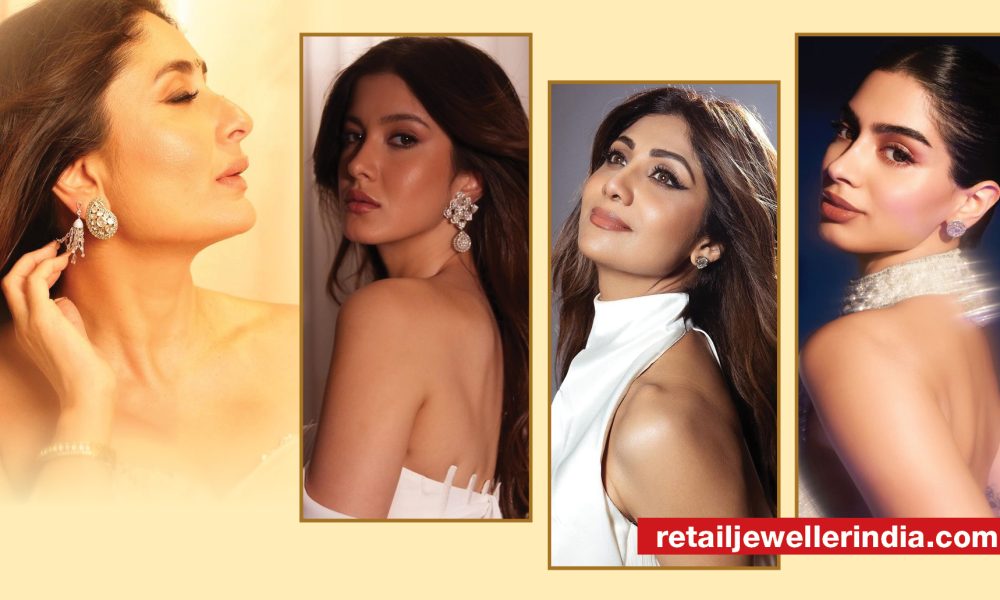 Bollywood stars dazzle in all-white ensembles and standout ear accessories
