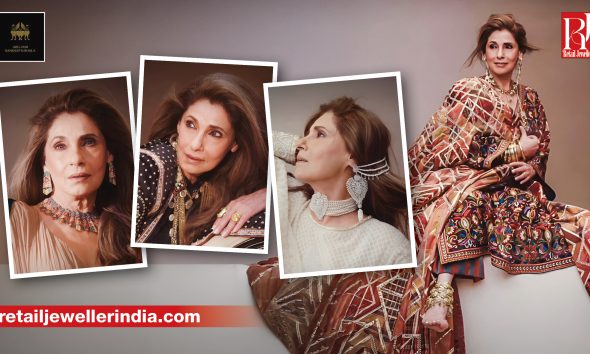 Dimple Kapadia wears Abu Jani Sandeep Khosla’s Iconic Jewels high jewellery collection.