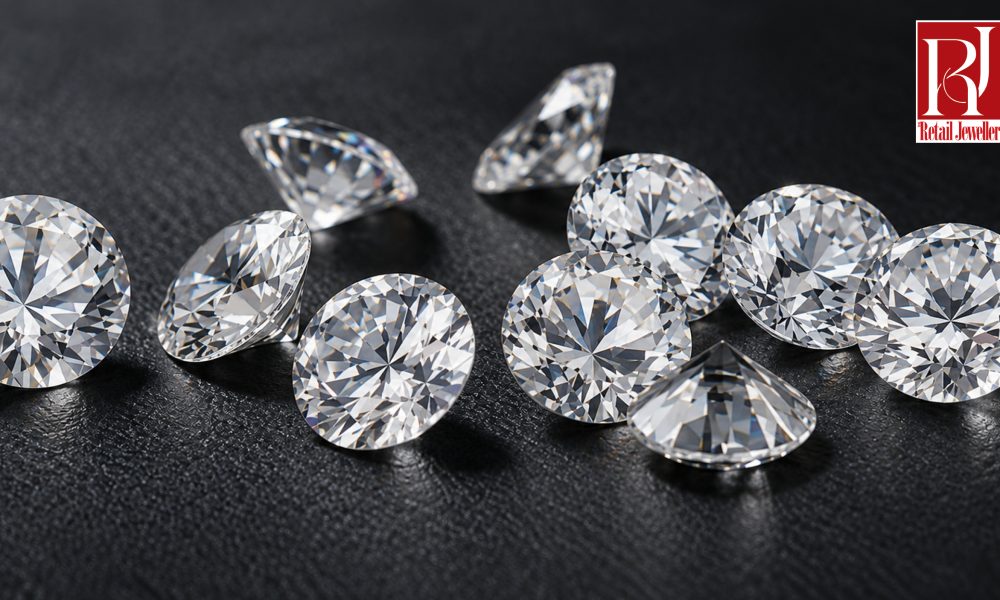 Loose lab-grown diamonds illustrate growing US demand and India’s ambitions to expand its global jewellery market presence.