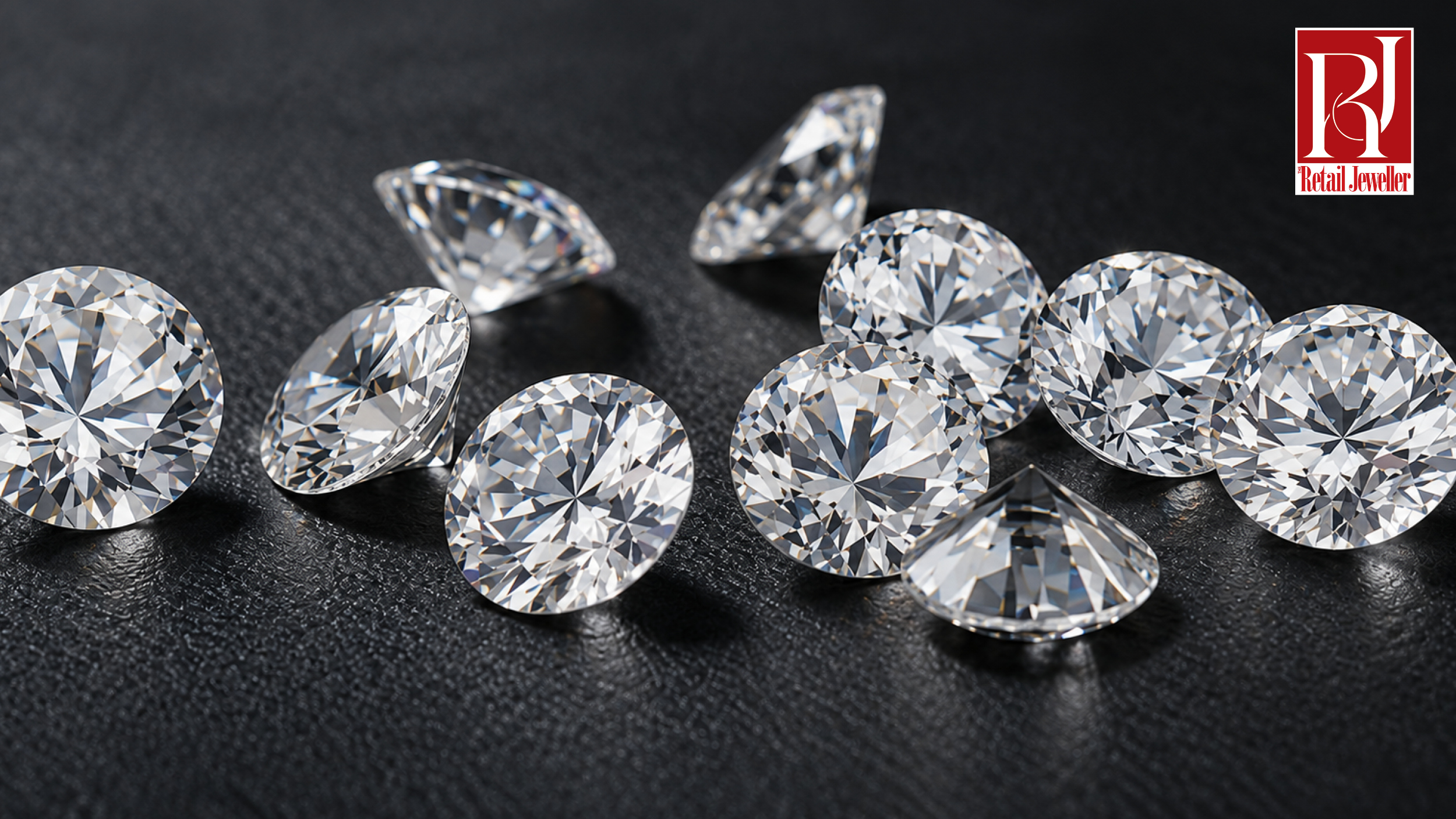 Loose lab-grown diamonds illustrate growing US demand and India’s ambitions to expand its global jewellery market presence.